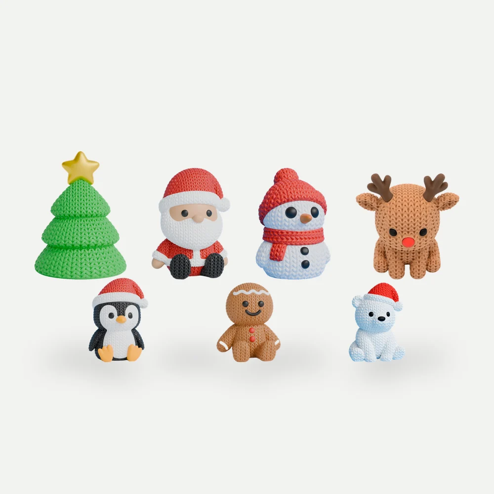 Monte seu kit de Natal tricô