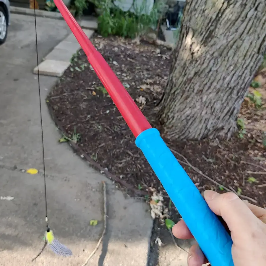 Varinha retrátil para gatos