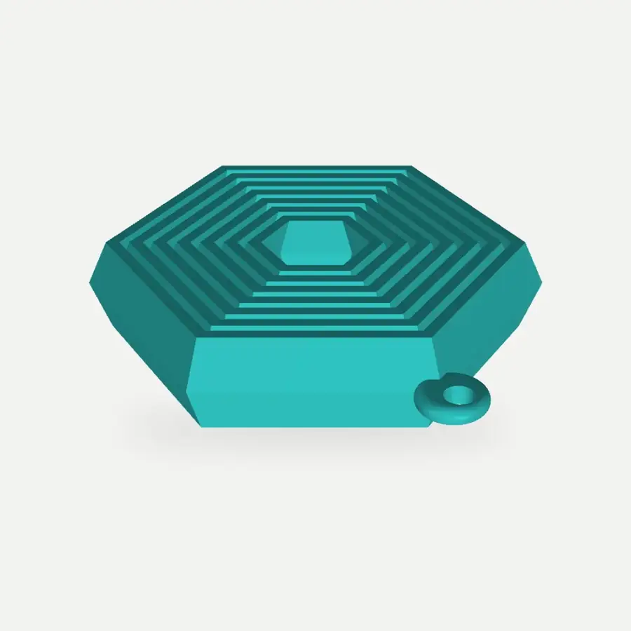 Fidget hexagonal de bolso