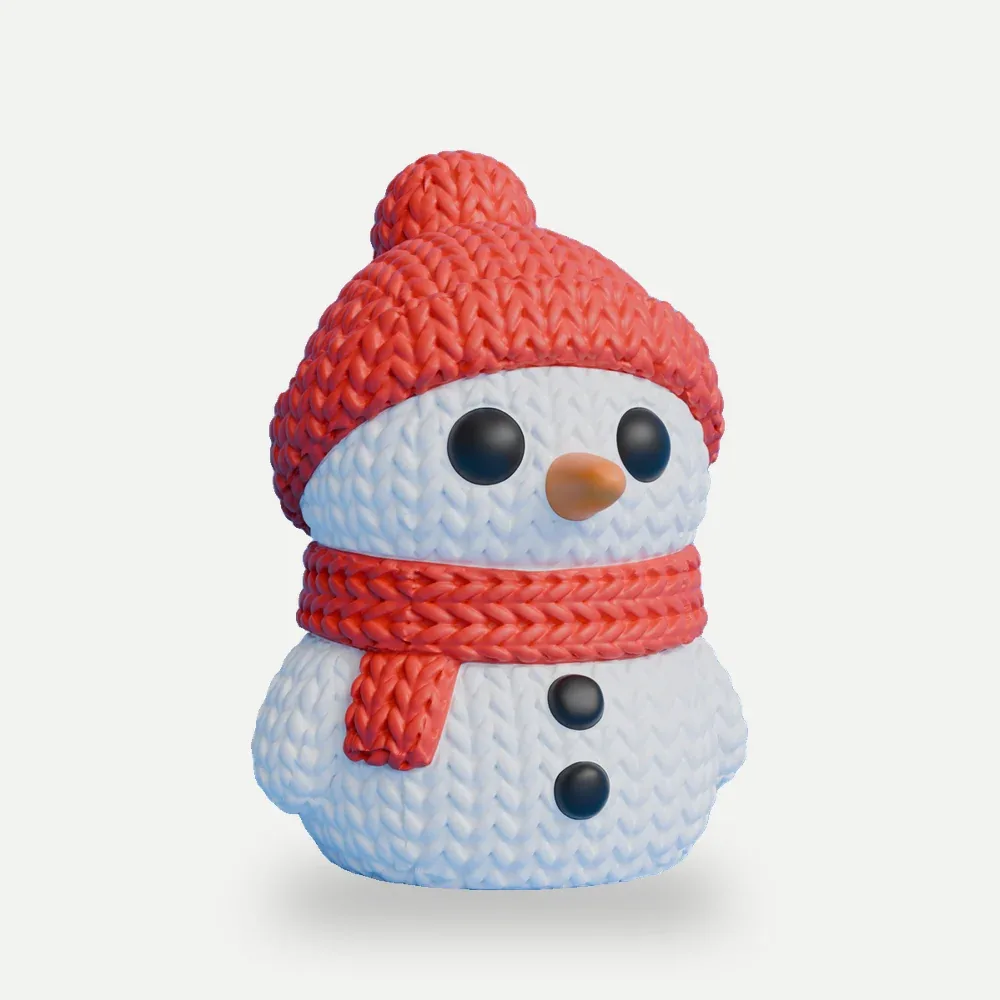 Boneco de neve tricô
